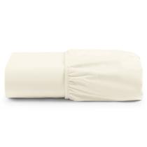 Lençol Unique Avulso de Baixo Solteiro com Elástico Micro Percal 400 Fios - Palha