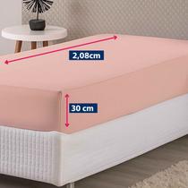 Lençol Viúva Solteirão Malha 100% Algodão Rose