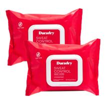 Lenços Corporais Duradry Controle de Suor Sem Fragrância Pacote com 2 Lenços Corporais Duradry Controle de Suor Sem Fragrância Pacote com 2