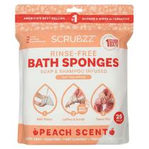 Lenços de Banho Scrubzz com Aroma de Pêssego Pacote com 25 Unidades Descartáveis Lenços de Banho Scrubzz com Aroma de Pêssego Pacote com 25 Unidades Descartáveis