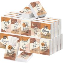 Lenços de bolso cristãos Outus, 50 peças, 10,5 x 5,5 cm, 3 camadas