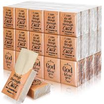 Lenços de bolso Ctosree Christian Bible Verse 50 pacotes x 10