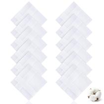 Lenços de Bolso MMonDod Pacote com 12 Unidades Algodão 38x38 cm Branco Lenços de Bolso MMonDod Pacote com 12 Unidades Algodão 38x38 cm Branco