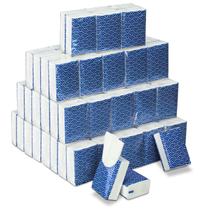 Lenços de bolso Therwen, pacote com 100, 3 camadas, tamanho de viagem, 1000 folhas Lenços de bolso Therwen, pacote com 100, 3 camadas, tamanho de viagem, 1000 folhas