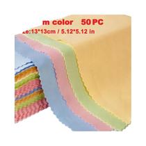 Lenços De Limpeza De Microfibra Para Óculos 10 20 50 100pcs Chamois Cuidado De Joias Limpeza De