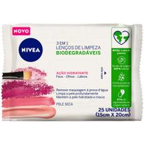 Lenços De Limpeza Facial Demaquilantes NIVEA 3 Em 1 Ação Hidratante