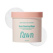 Lenços de Limpeza Facial Fawn para Acne com 60 Unidades Veganos Lenços de Limpeza Facial Fawn para Acne com 60 Unidades Veganos