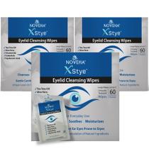 Lenços de Limpeza para Pálpebras e Cílios NOVEHA XStye 60 unidades com Óleo de Melaleuca Lenços de Limpeza para Pálpebras e Cílios NOVEHA XStye 60 unidades com Óleo de Melaleuca