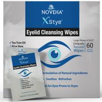 Lenços de Limpeza para Pálpebras NOVEHA XStye 60 unidades Óleo de Melaleuca Lenços de Limpeza para Pálpebras NOVEHA XStye 60 unidades Óleo de Melaleuca