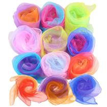 Lenços de malabarismo INOOMP Gradient Color, 24 unidades para crianças