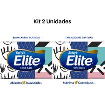 Lenços de Papel kit 100 Folhas Elite Máxima Suavidade Folha Dupla