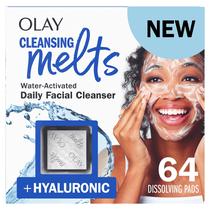 Lenços Demaquilantes Olay Cleansing Melts + Hyaluronic Acid - 64 Unidades