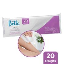 Lenços Depilação Falso Tecido Fibra Natural Depil Bella 20un