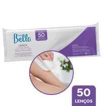 Lenços Depilação Falso Tecido Fibra Natural Depil Bella 50un