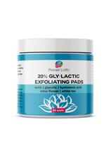 Lenços Esfoliantes com 20% de Ácido Glicólico e Lático - 60 Lenços Sem Químicos - Ácido Hialurônico Niacinamida Retinol - Planet Eden