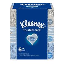 Lenços faciais Kleenex Trusted Care Everyday 6 caixas Lenços faciais Kleenex Trusted Care Everyday 6 caixas