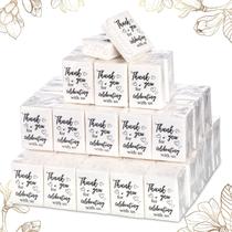 Lenços faciais Sinmoe Wedding Favors 100 pacotes de 3 camadas