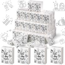 Lenços faciais Sinmoe Wedding Favors 100 unidades, 3 camadas