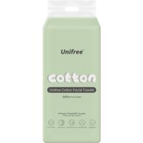 Lenços faciais Unisfree, toalhetes secos, removedor de maquiagem, pacote com 8 unidades, 800 ct