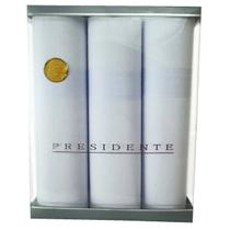 Lenços Fino 100% Algodão Confortável Presidente - Kit Com 3 Unidades Lenços Fino 100% Algodão Confortável Presidente - Kit Com 3 Unidades
