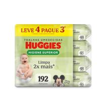 Lenços Huggies Higiene Superior Limpam 2x Mais 4x 48 Unidades Lenços Huggies Higiene Superior Limpam 2x Mais 4x 48 Unidades