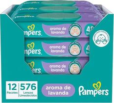 Lenços Pampers Recém-nascido 48 Un - Pack Com 576 Unid