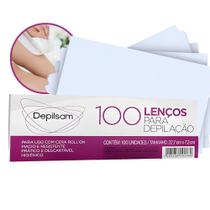 Lenços para Depilação Uso com Cera RollOn Depilsan 100 Unidades