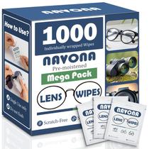 Lenços para limpeza de lentes Navona 1000 unidades pré-umedecidos sem riscos