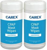 Lenços para Máscara CPAP Carex 62 unidades sem fragrância - Pacote com 2 - Branco Lenços para Máscara CPAP Carex 62 unidades sem fragrância - Pacote com 2 - Branco