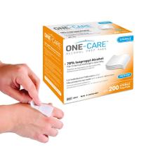 Lenços Preparatórios ONE-CARE Médio 200 Unidades Estéreis 2 Camadas Lenços Preparatórios ONE-CARE Médio 200 Unidades Estéreis 2 Camadas