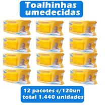 Lenços Toalhinhas Umedecidas Upa Bebê tampa flip top 12 pacotes com 120 unidades - Wipex Brasil