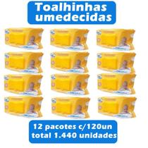 Lenços Toalhinhas Umedecidas Upa Bebê tampa flip top 12 pacotes com 120 unidades - Wipex Brasil