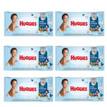Lenços umed huggies tripla proteção 88un (kit 6 pcts)