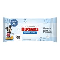 Lenços umed huggies tripla proteção 88un (kit 6 pcts)