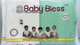 Lenços Umedecidos Baby Bless 50 unidades kit c/3 pacotes
