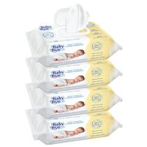Lenços Umedecidos Baby Byn Recém Nascido Bebe 4 pacotes 400 Unidades Folhas Branca Toalhinhas Umedecidas Rn Macia Toalhas Lenço Toalha Perfume Suave