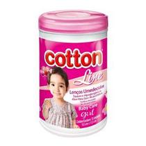 Lenços Umedecidos Baby Care Cotton Line Girl C/70 unidades