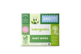 Lenços umedecidos Babyganics sem perfume, 240 unidades (3 pacotes de 80) Lenços umedecidos Babyganics sem perfume, 240 unidades (3 pacotes de 80)