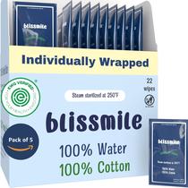 Lenços umedecidos blissmile Mini Travel 110 quilates 100% água sem perfume Lenços umedecidos blissmile Mini Travel 110 quilates 100% água sem perfume