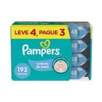 Lenços Umedecidos Cuidado De Bebê Com 192 Unidades Pampers