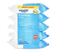 Lenços Umedecidos Descartáveis Equate 240 Unidades Hipoalergênicos Kit com 5 Pacotes Lenços Umedecidos Descartáveis Equate 240 Unidades Hipoalergênicos Kit com 5 Pacotes