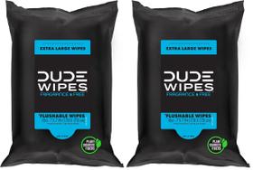 Lenços Umedecidos Flushable Dude 18 Unidades Pacote com 2 Sem Fragrância