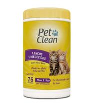 Lenços Umedecidos Gatos com 75 Unidades - Pet Clean