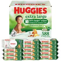 Lenços Umedecidos HUGGIES Extra Grandes Sem Fragrância 588 Unidades Lenços Umedecidos HUGGIES Extra Grandes Sem Fragrância 588 Unidades