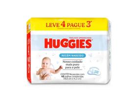 Lenços Umedecidos Huggies Puro & Natural Leve 4 e Pague 3 Unidades
