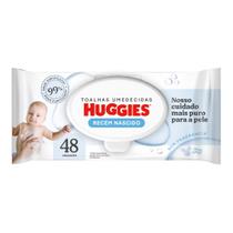 Lenços Umedecidos Huggies Recém-Nascido Sem Fragrância 48 Unidades