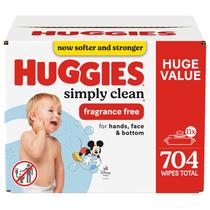 Lenços Umedecidos Huggies Simply Clean - 704 Unidades - Sem Perfume Lenços Umedecidos Huggies Simply Clean - 704 Unidades - Sem Perfume