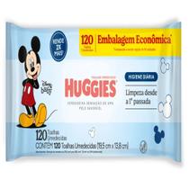 Lenços umedecidos Huggies tripla proteção com 120un