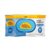 Lenços Umedecidos João e Maria Recém-nascido Sem Fragrância 90 Unidades
