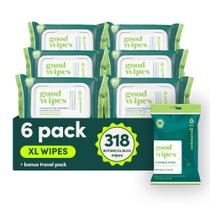 Lenços umedecidos laváveis goodwipes Botanical Bliss 318 unidades Lenços umedecidos laváveis goodwipes Botanical Bliss 318 unidades